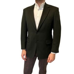 Dark green Jos A Bank cashmere suit/ sport jacket size 40 reg/ L J. Crew